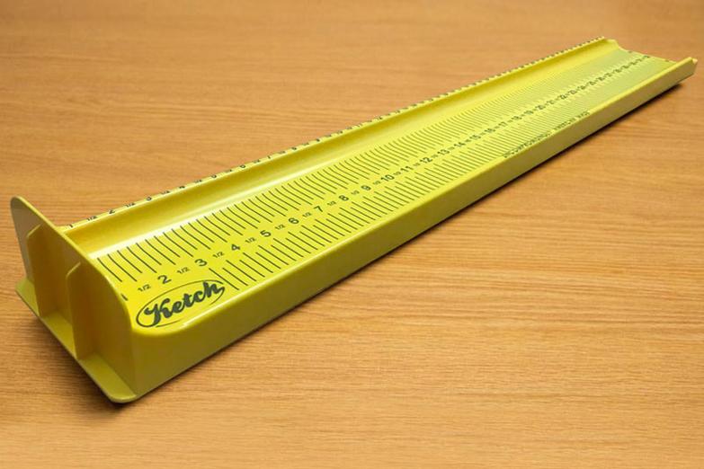 32 Inch Ketch Karbonate Measuring Board