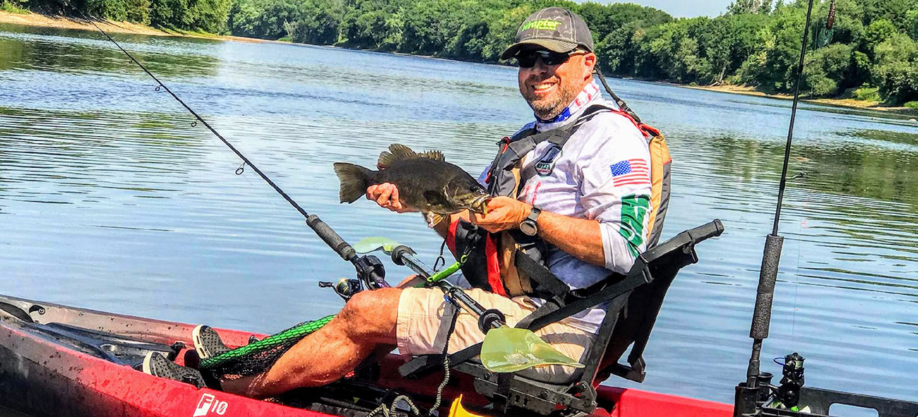 Mississippi River Smallmouth Bass Kayak Fishing