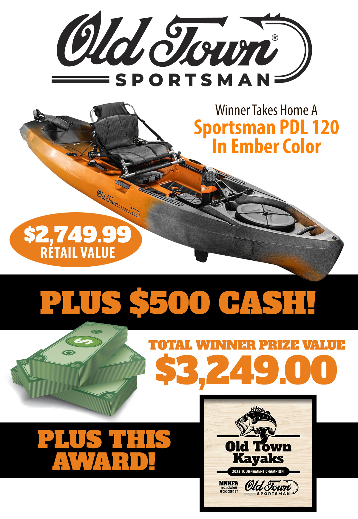 Old Town Sportsman PDL Kayak Fishing Tournament