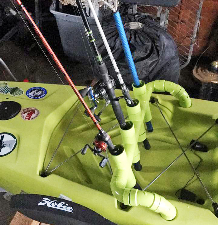 PVC Kayak Rod Holder