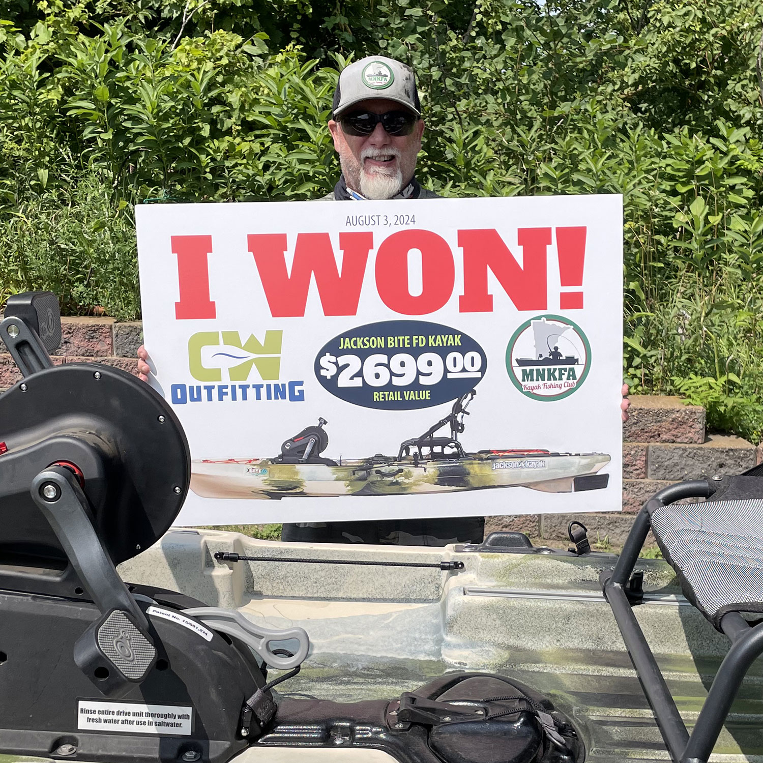 Kayak Fishing Tournament Winner