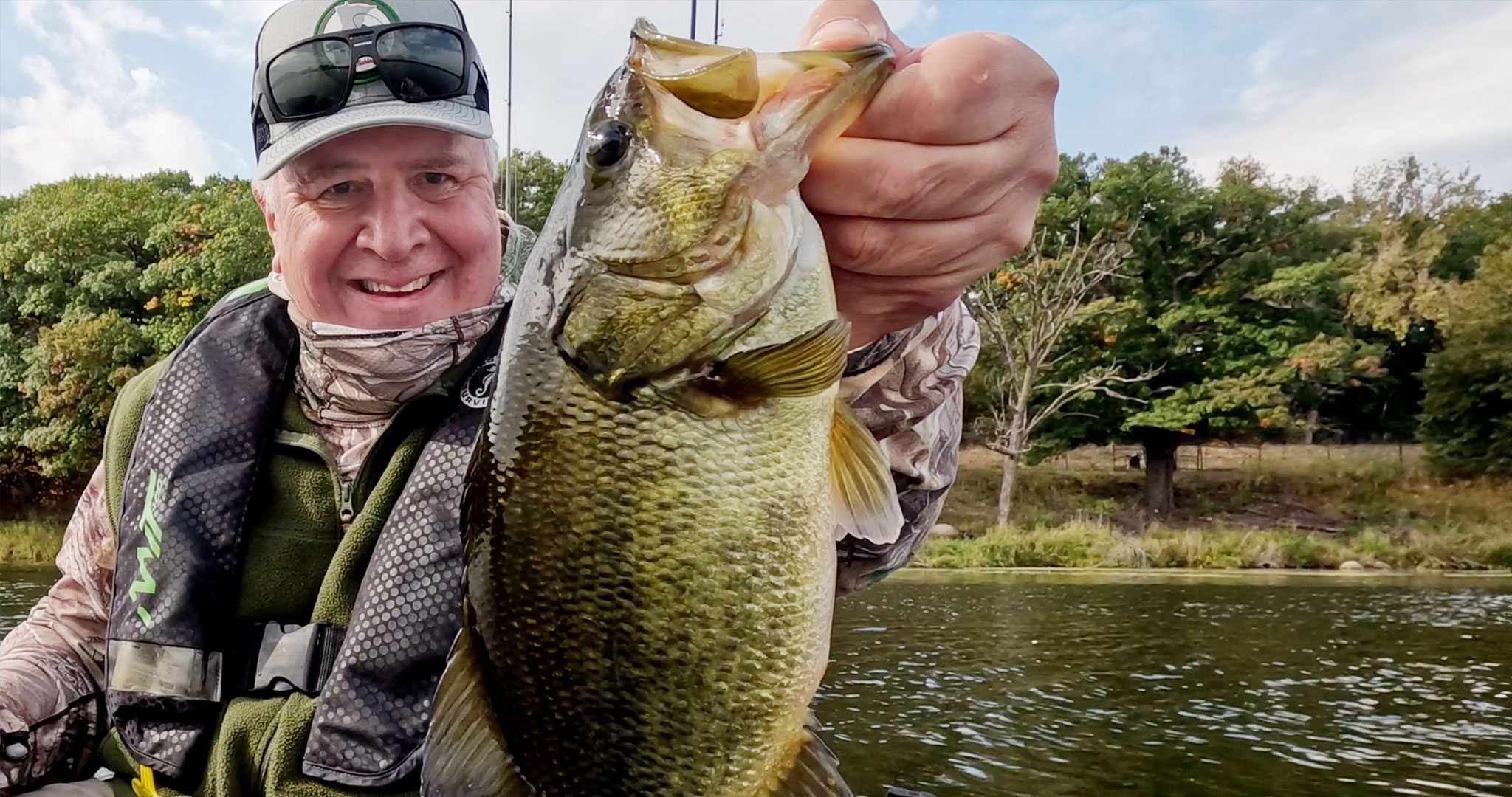 Kayak Angler Wearing PFD