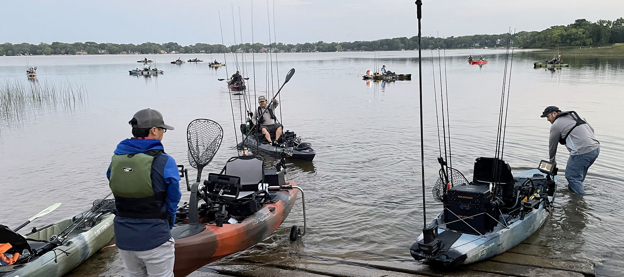 Kayak Fishing Tournament Launch