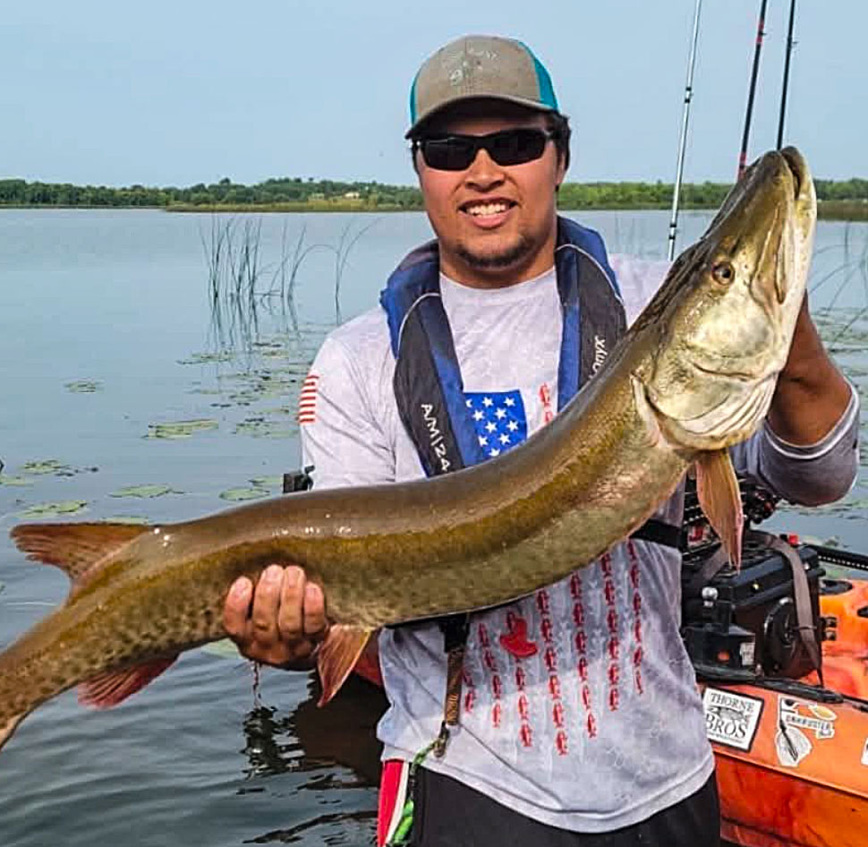 Karter-Niessen-Holding-A-Musky | Minnesota Kayak Fishing Association Karter Niessen Holding A Musky