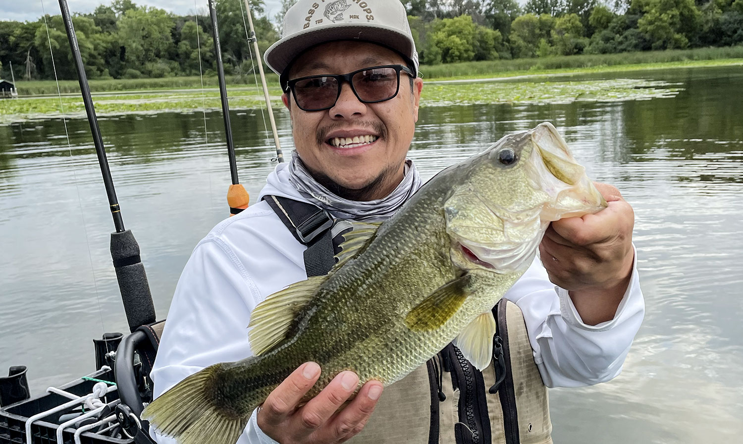 Bee Lee Holding A Bryant Lake Bass