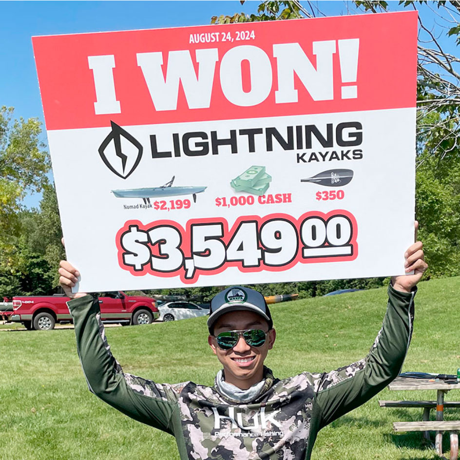 Mong-Vang-Lightning-Kayaks-Tournament-Winner | Minnesota Kayak Fishing Association Mong Vang Lightning Kayaks Tournament Winner