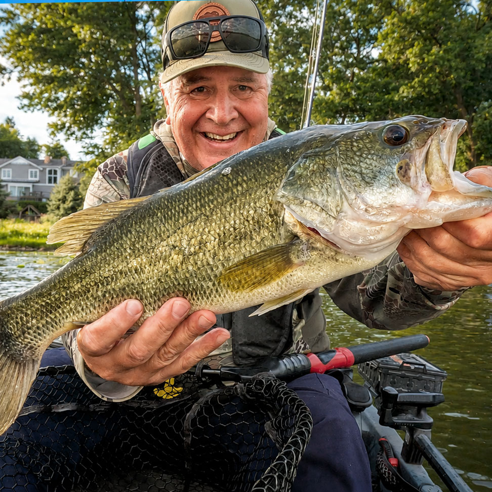 Ron-Strauss-Holding-Big-Bass | Minnesota Kayak Fishing Association Ron Strauss Holding Big Bass