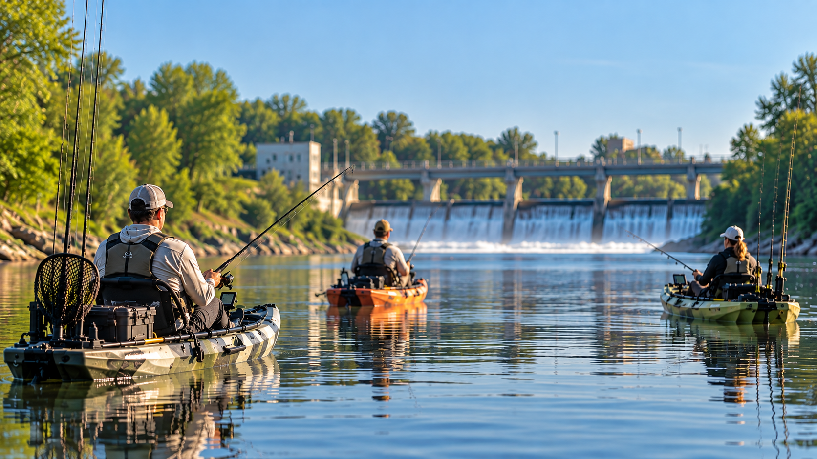 Mississippi River Kayak Fishing